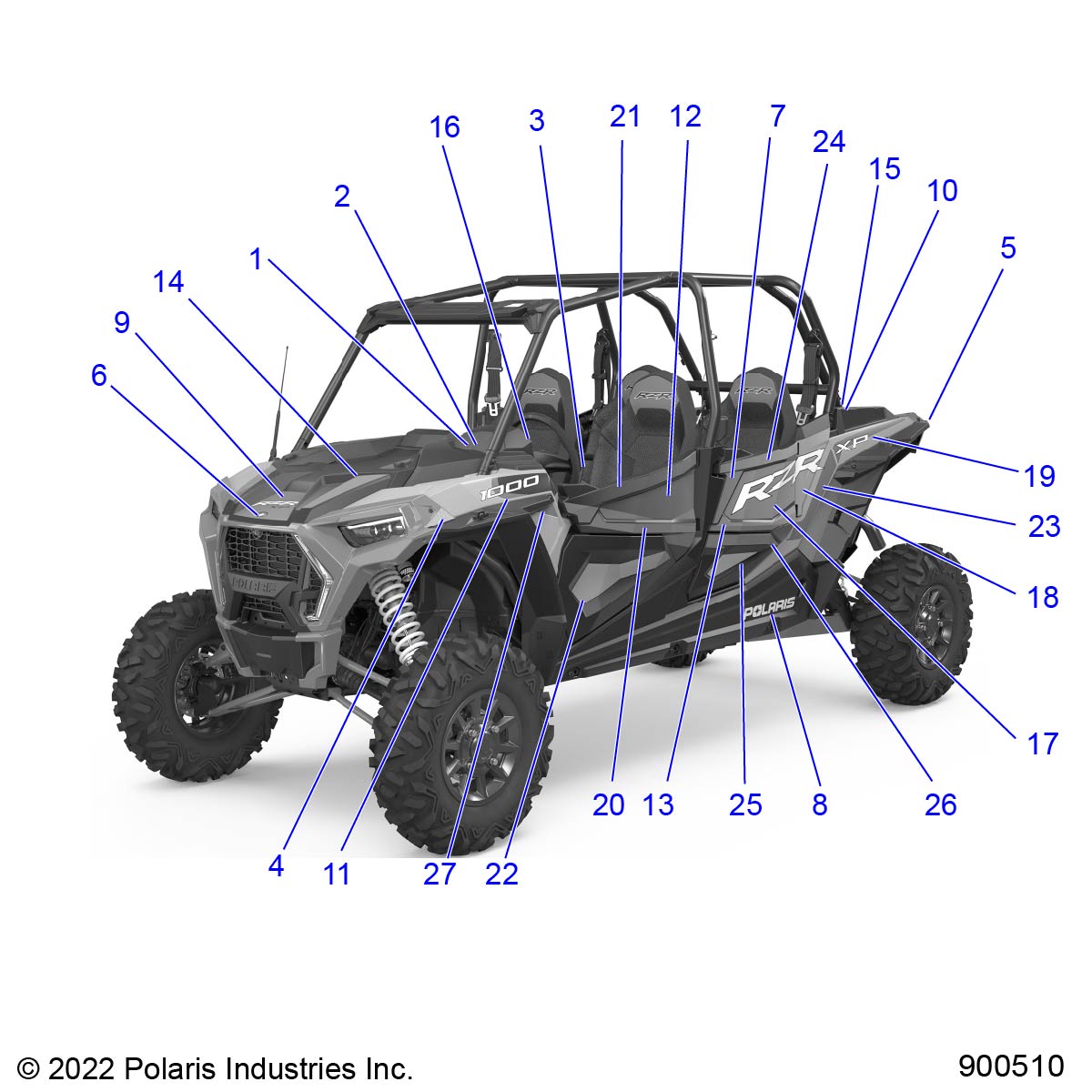 BODY, DECALS - Z22N4K99AK/AR/BK/BR/N4VAK/BK/AR/BR (900510)