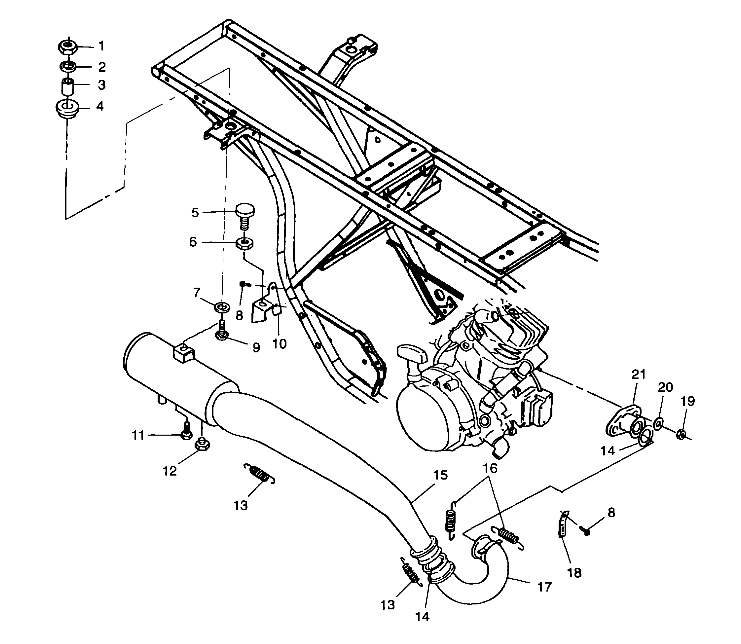 EXHAUST SYSTEM - A99CG38CA (4949634963A013)