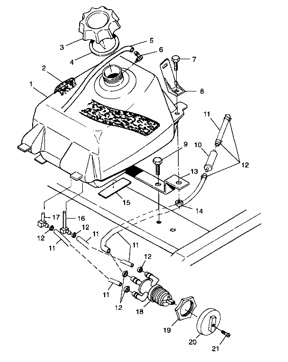 FUEL TANK - A99CG38CA (4949634963A014)