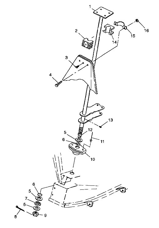 STEERING POST - A99CG38CA (4949634963B010)