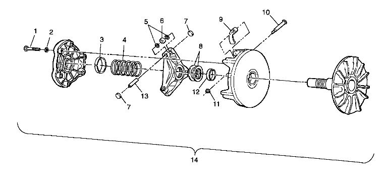 DRIVE CLUTCH - A99CG38CA (4949634963C006)