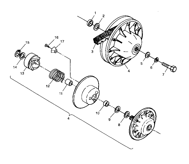 DRIVEN CLUTCH - A99CG38CA (4949634963C007)