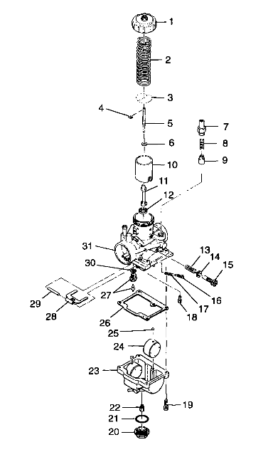 CARBURETOR - A99CG38CA (4949634963D005)