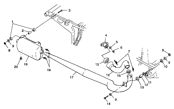 EXHAUST SYSTEM - A99BG38CA (4949664966a012)