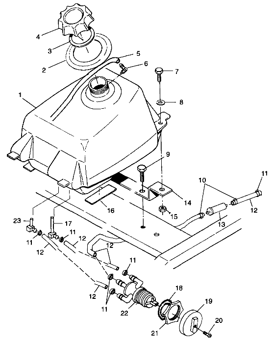 FUEL TANK - A99BG38CA (4949664966a013)