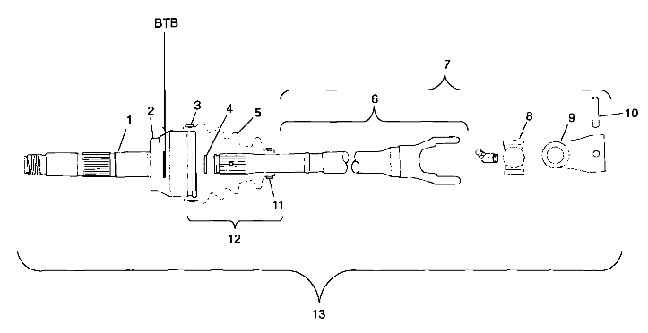 CV JOINT - BTB - A99BG38CA (4949664966b004)