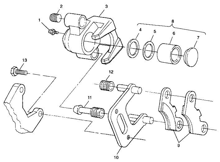 FRONT BRAKE - A99BG38CA (4949664966b007)