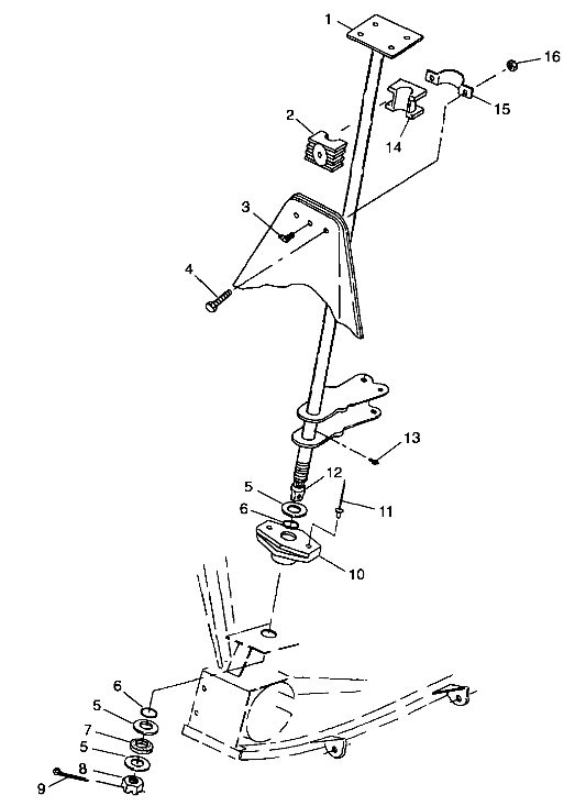 STEERING POST - A99BG38CA (4949664966b010)