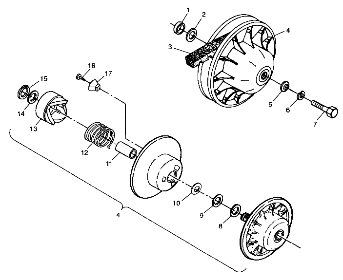 DRIVEN CLUTCH - A99BG38CA (4949664966b014)