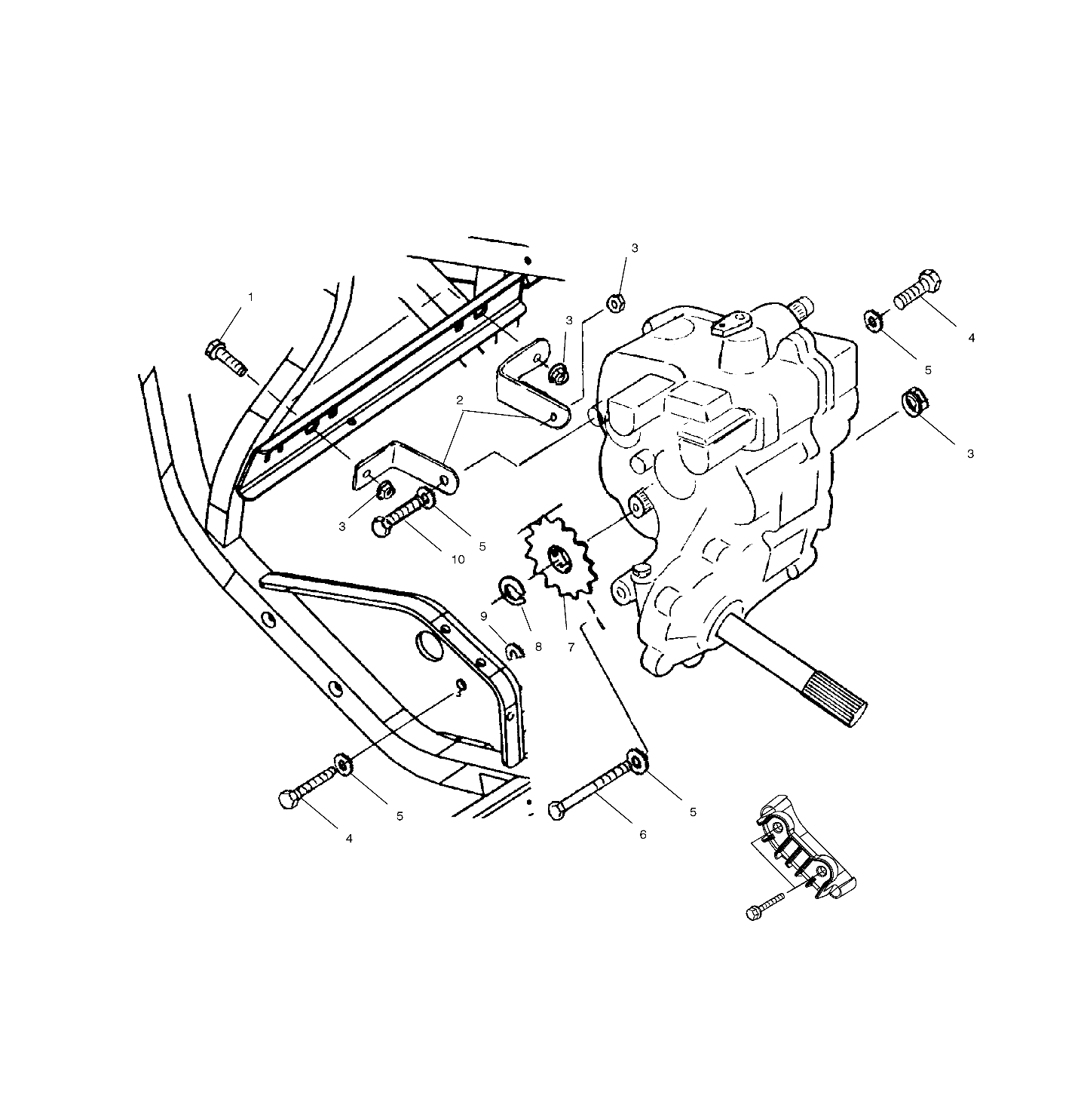 GEARCASE MOUNTING - A99BG38CA (4949664966c001)