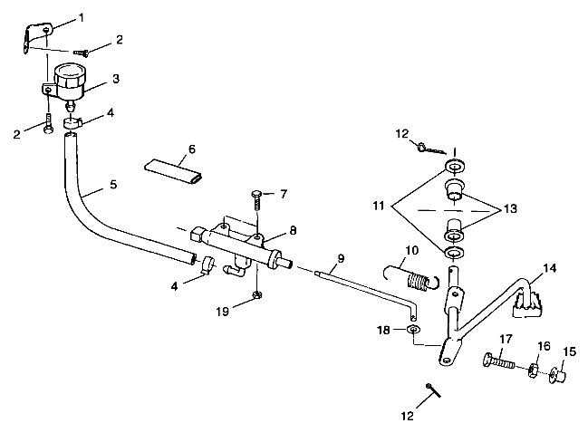 REAR BRAKE MASTER CYLINDER - A99BG38CA (4949664966c003)