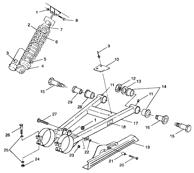 SWING ARM/SHOCK MOUNTING - A99BG38CA (4949664966c007)