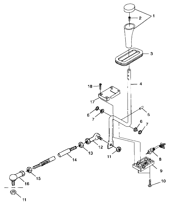 GEAR SELECTOR - A99BG38CA (4949664966c010)