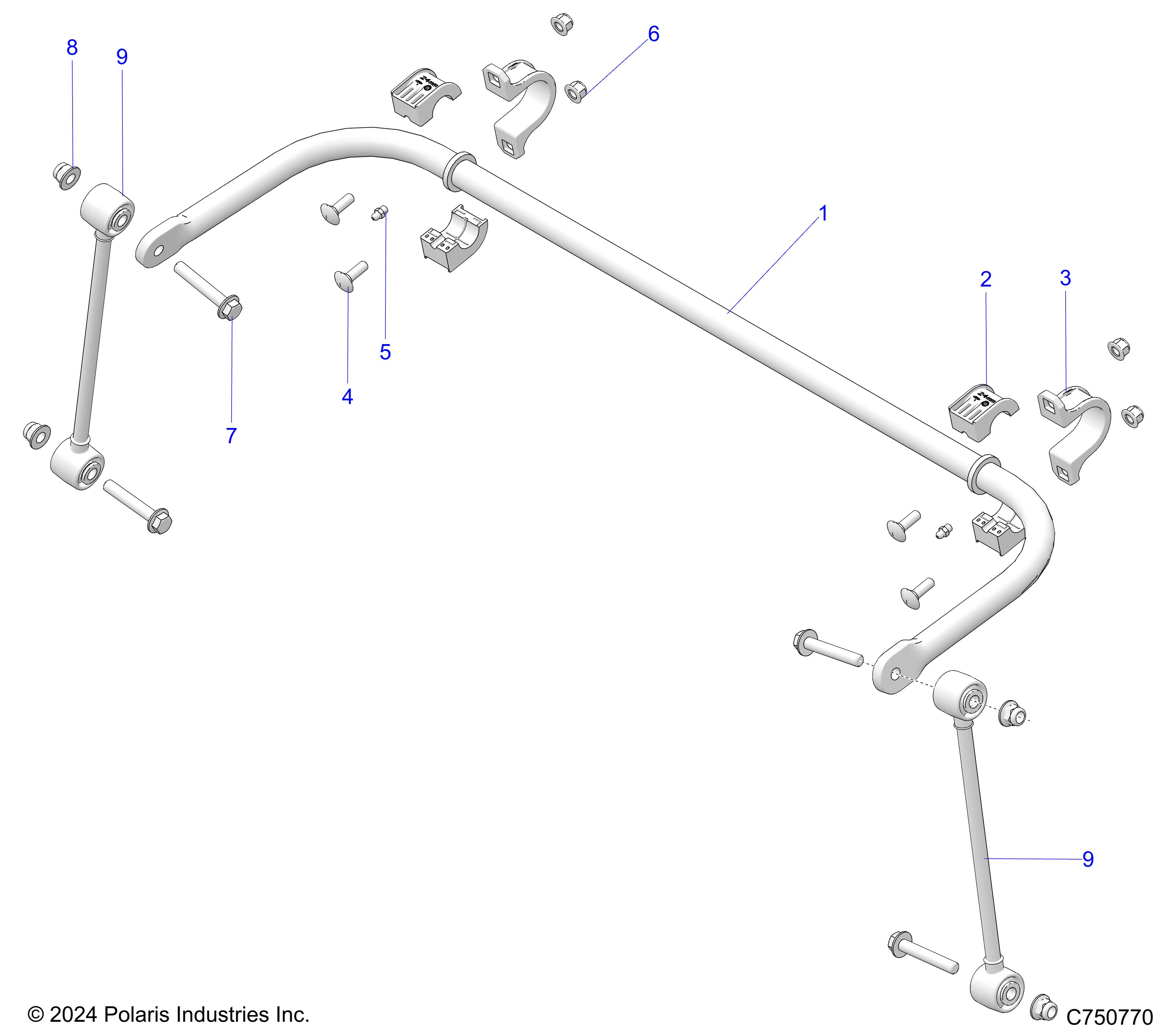 SUSPENSION, REAR STABILIZER BAR - Z25X4B92AP/BP (C750770)