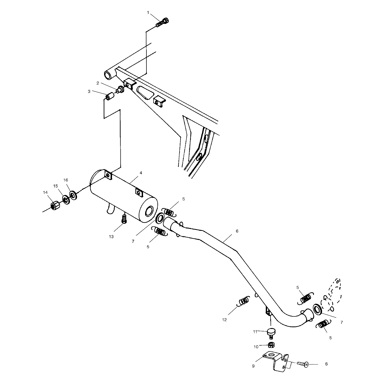 EXHAUST SYSTEM - A99BG50AA (4949714971a010)