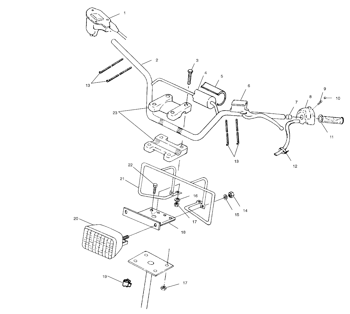 HANDLEBAR/HEADLIGHT - A99BG50AA (4949714971b009)