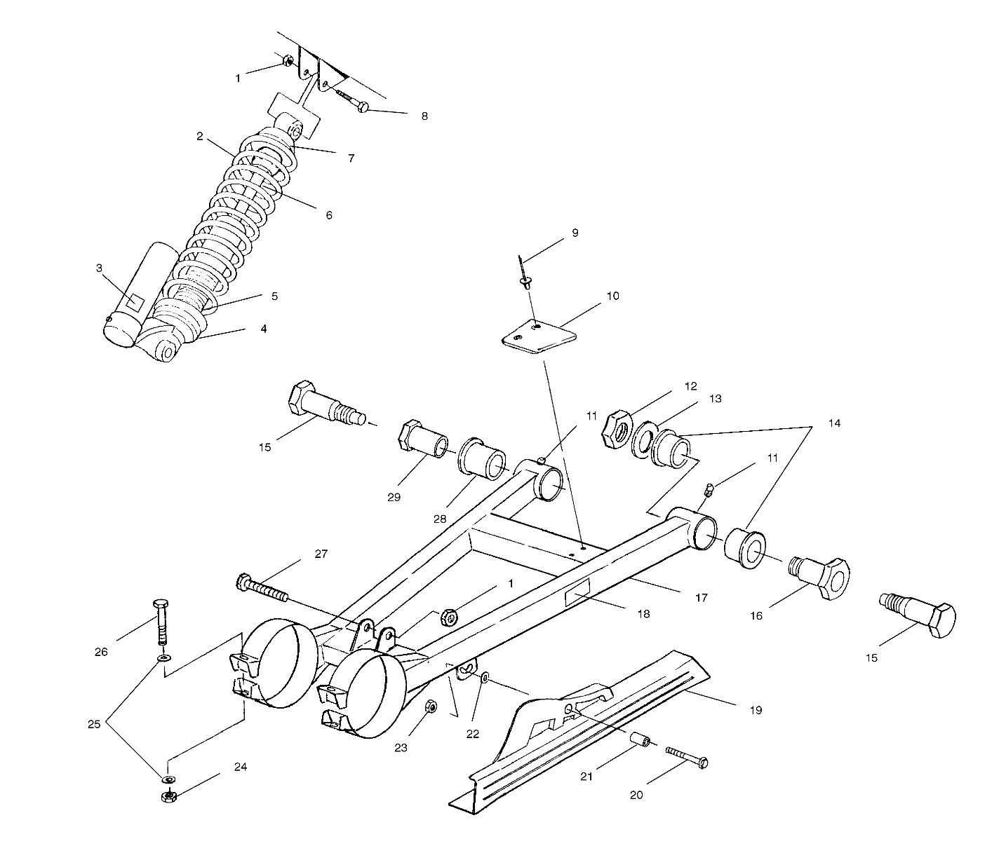 SWING ARM/SHOCK MOUNTING - A99BG50AA (4949714971c009)