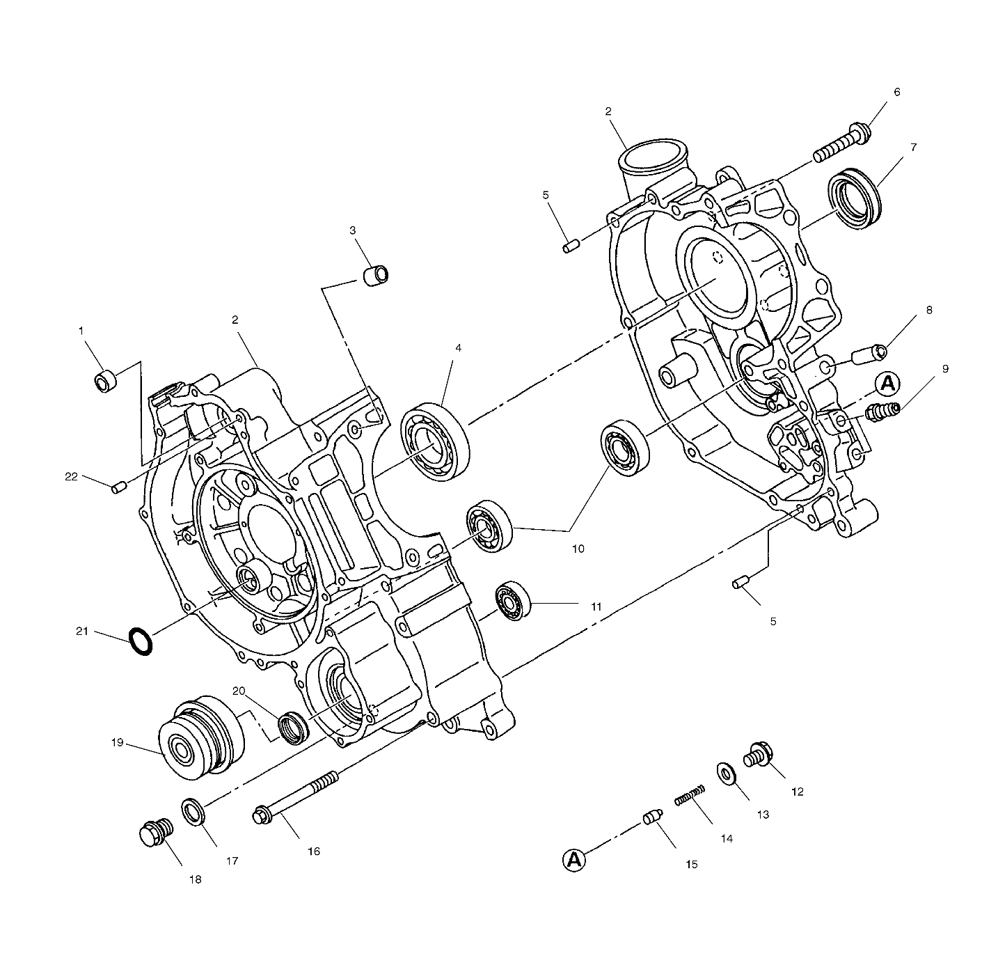 CRANKCASE - A99BG50AA (4949714971d003)