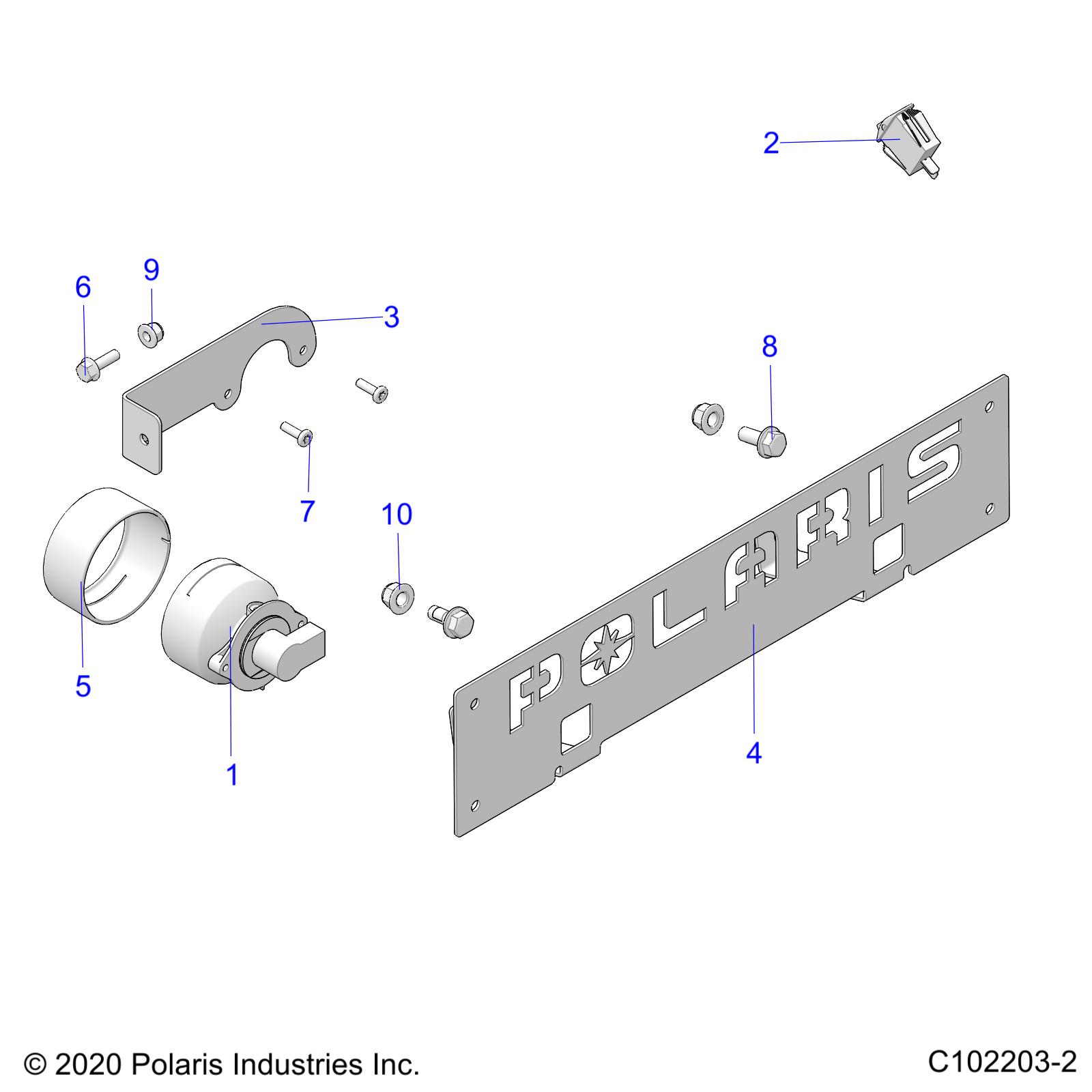 ELECTRICAL, FOG LAMP and FRONT REGISTRATION PLATE - A22SLS95FJ (C102203-2)