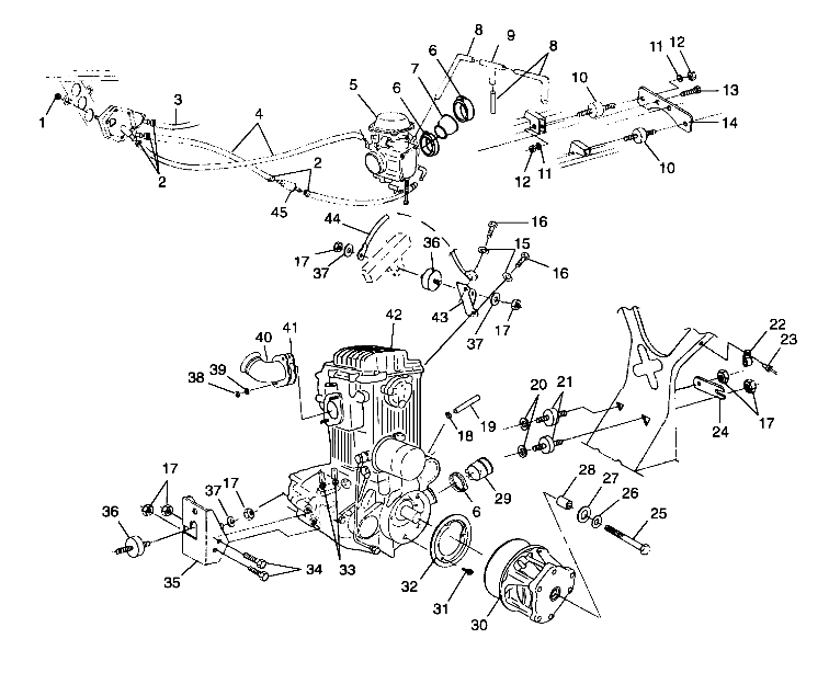 ENGINE MOUNTING - A99CH33IA (4949884988a013)