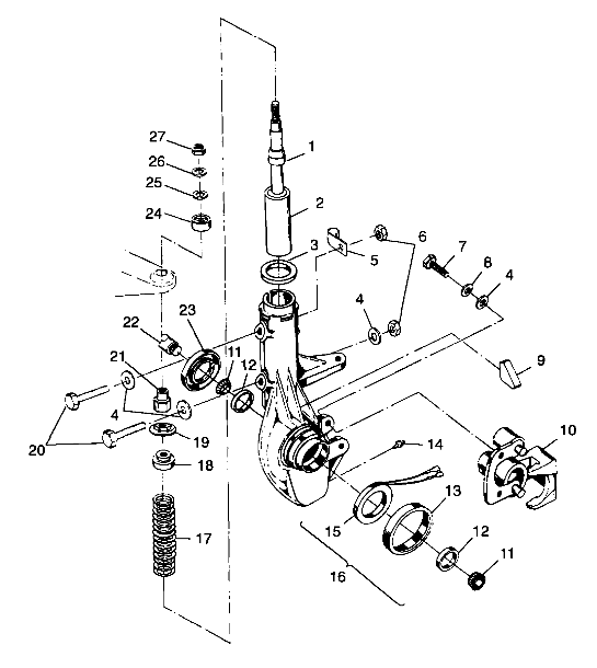 FRONT STRUT - A99CH33IA (4949884988b007)