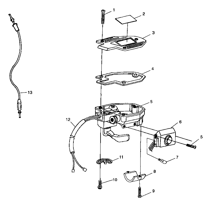 CONTROLS - THROTTLE ASM./CABLE - A99CH33IA (4949884988b010)