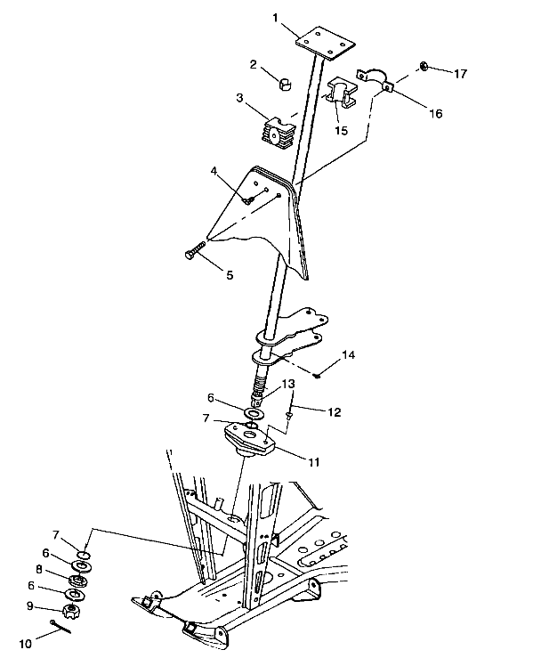 STEERING POST - A99CH33IA (4949884988b012)