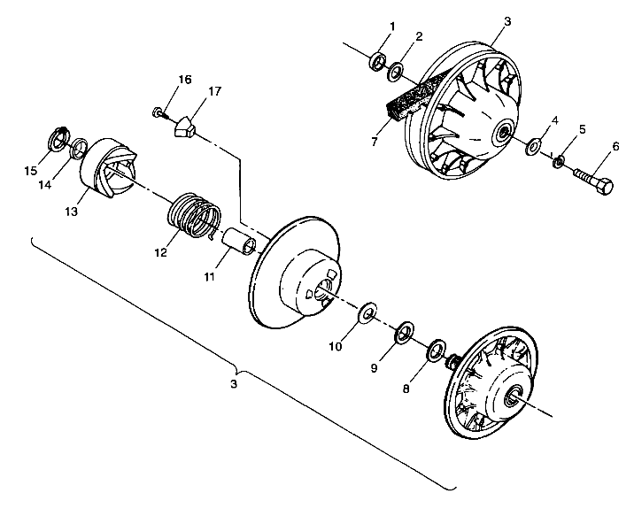 DRIVEN CLUTCH - A99CH33IA (4949884988c005)