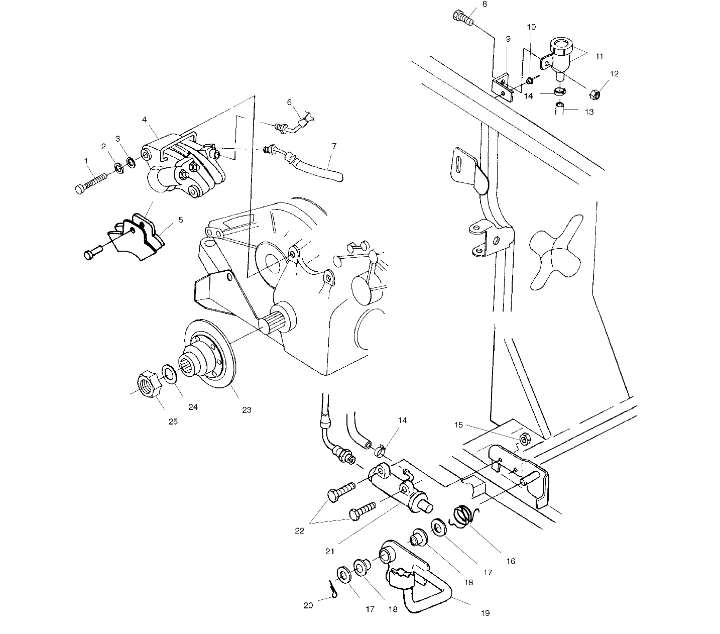 REAR BRAKE/FOOT PEDAL - A99CH33IA (4949884988c010)