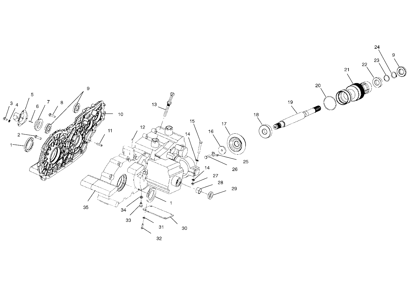 GEARCASE (Cases and Snorkel) - A99CH33IA (4949884988d003)