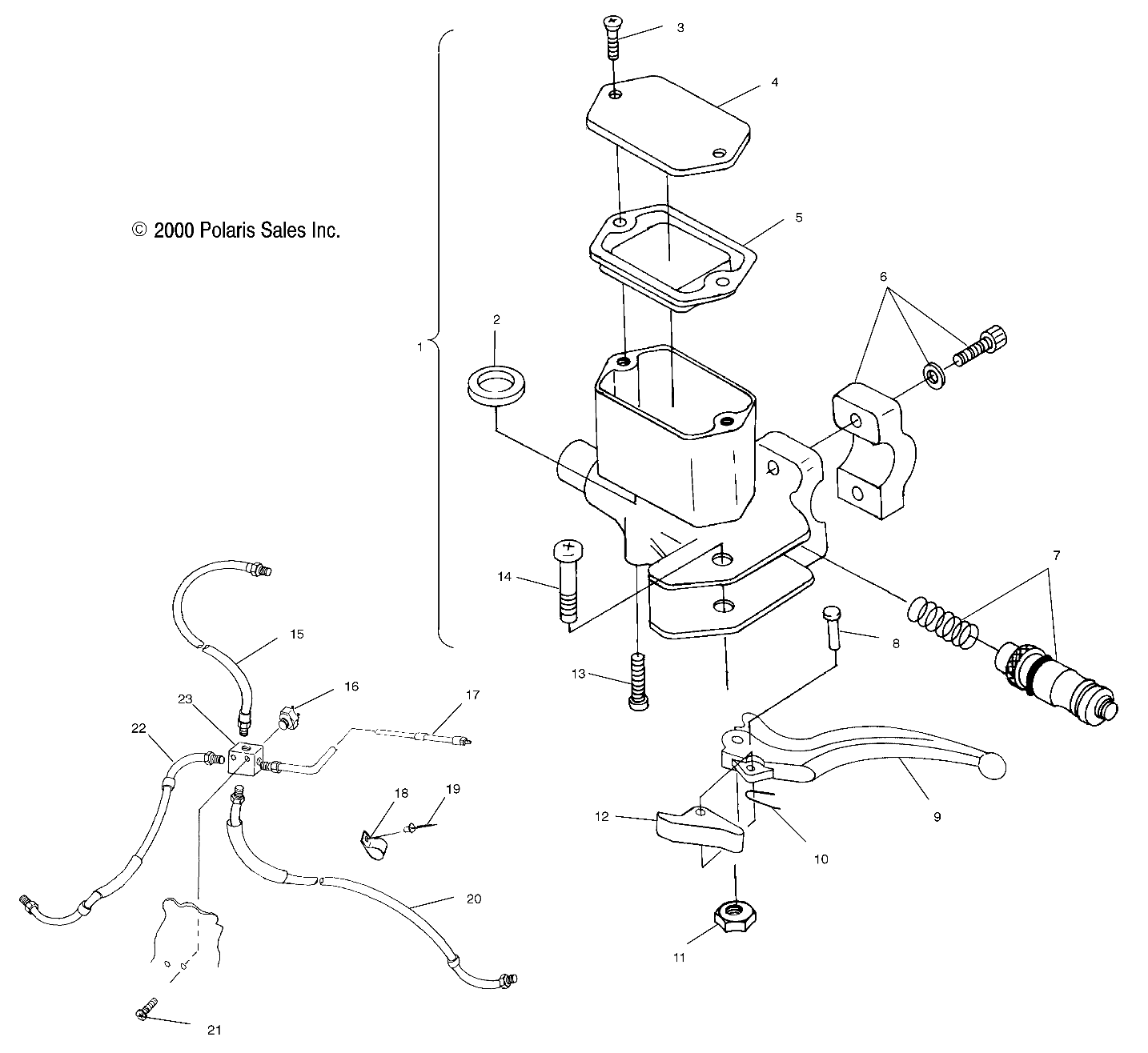 CONTROLS - MASTER CYLINDER/BRAKE LINE - A00AA32AA (4949914991B002)