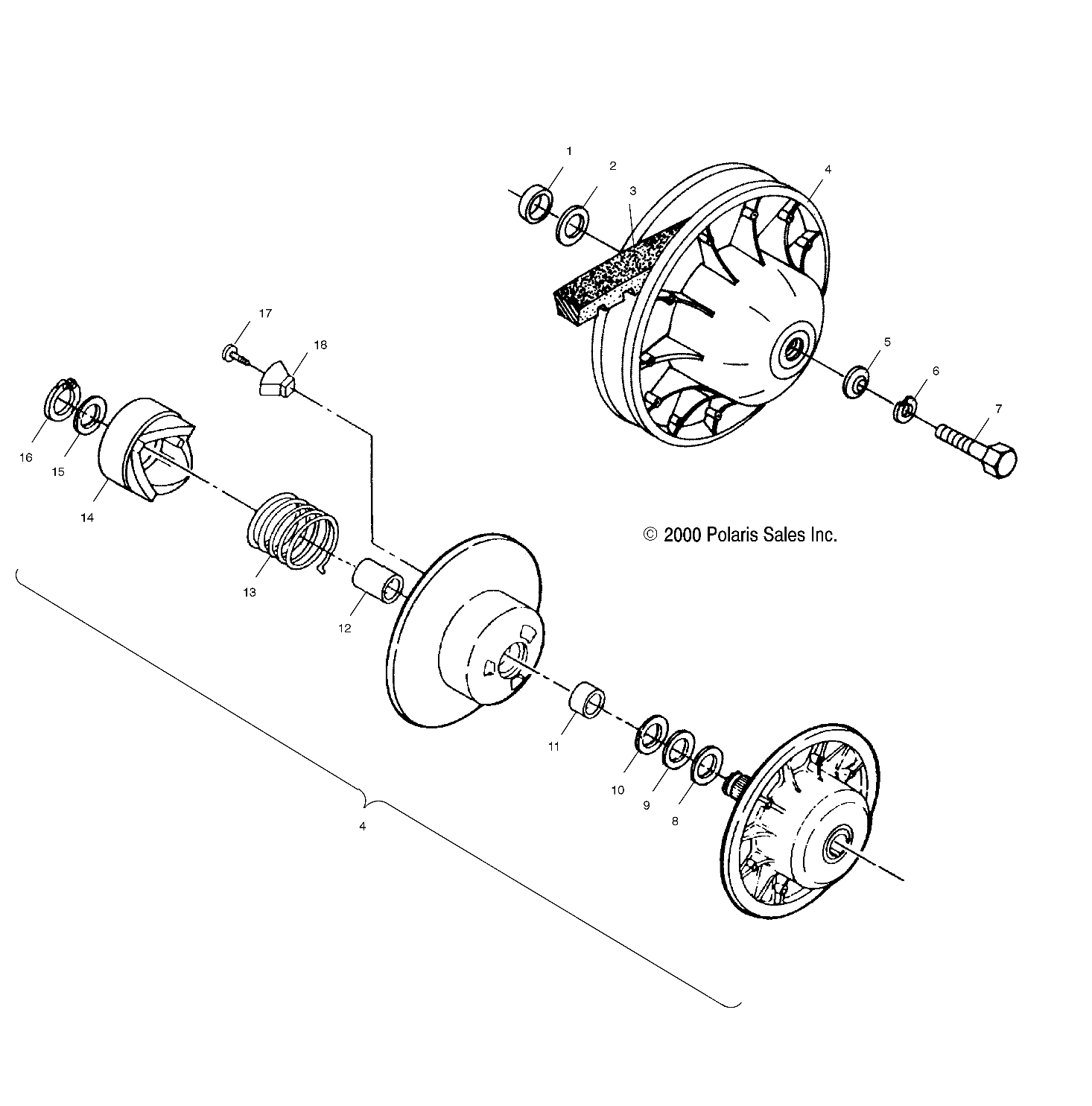 DRIVEN CLUTCH - A00AA32AA (4949914991C004)