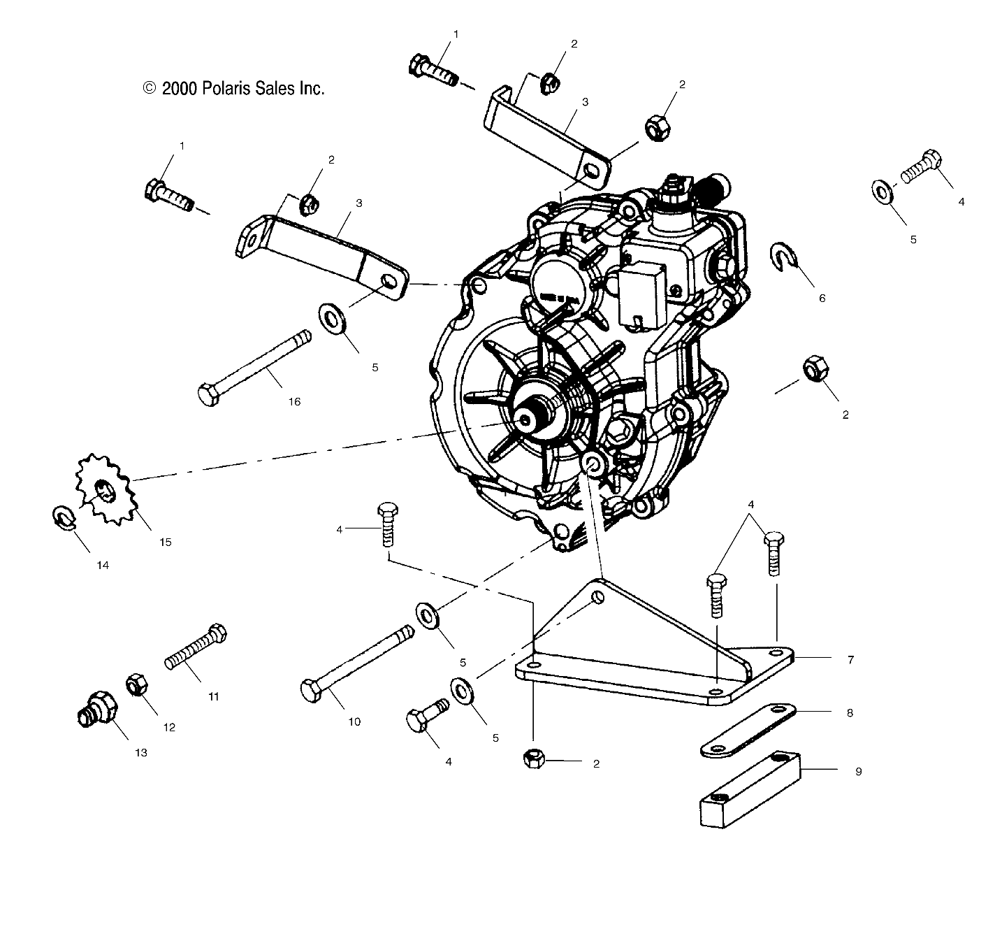 GEARCASE MOUNTING - A00AA32AA (4949914991C006)