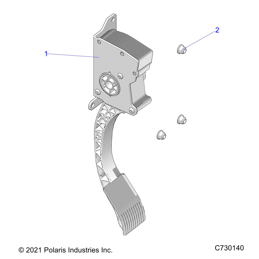 ENGINE, THROTTLE PEDAL - R25MAE57F1/C1/G1/G9 (C730140)