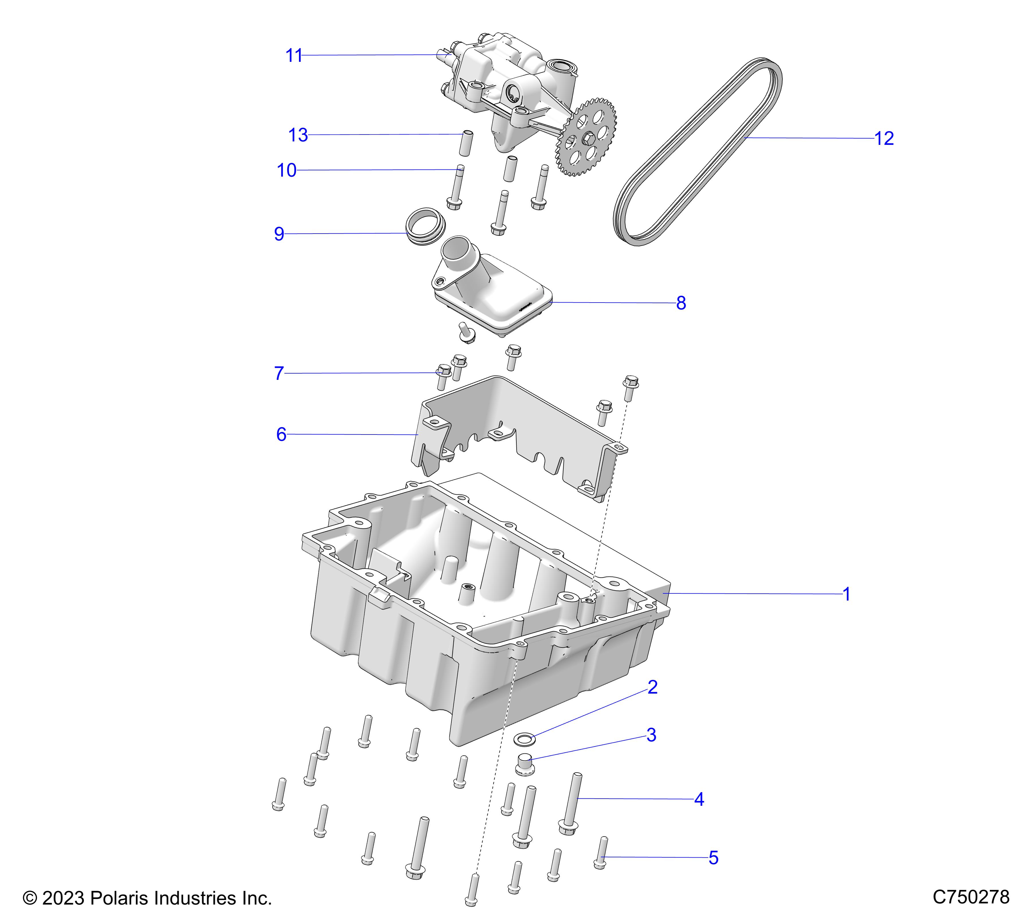 ENGINE, OIL PUMP & PAN - Z25XPE92A/92B (C7502783)