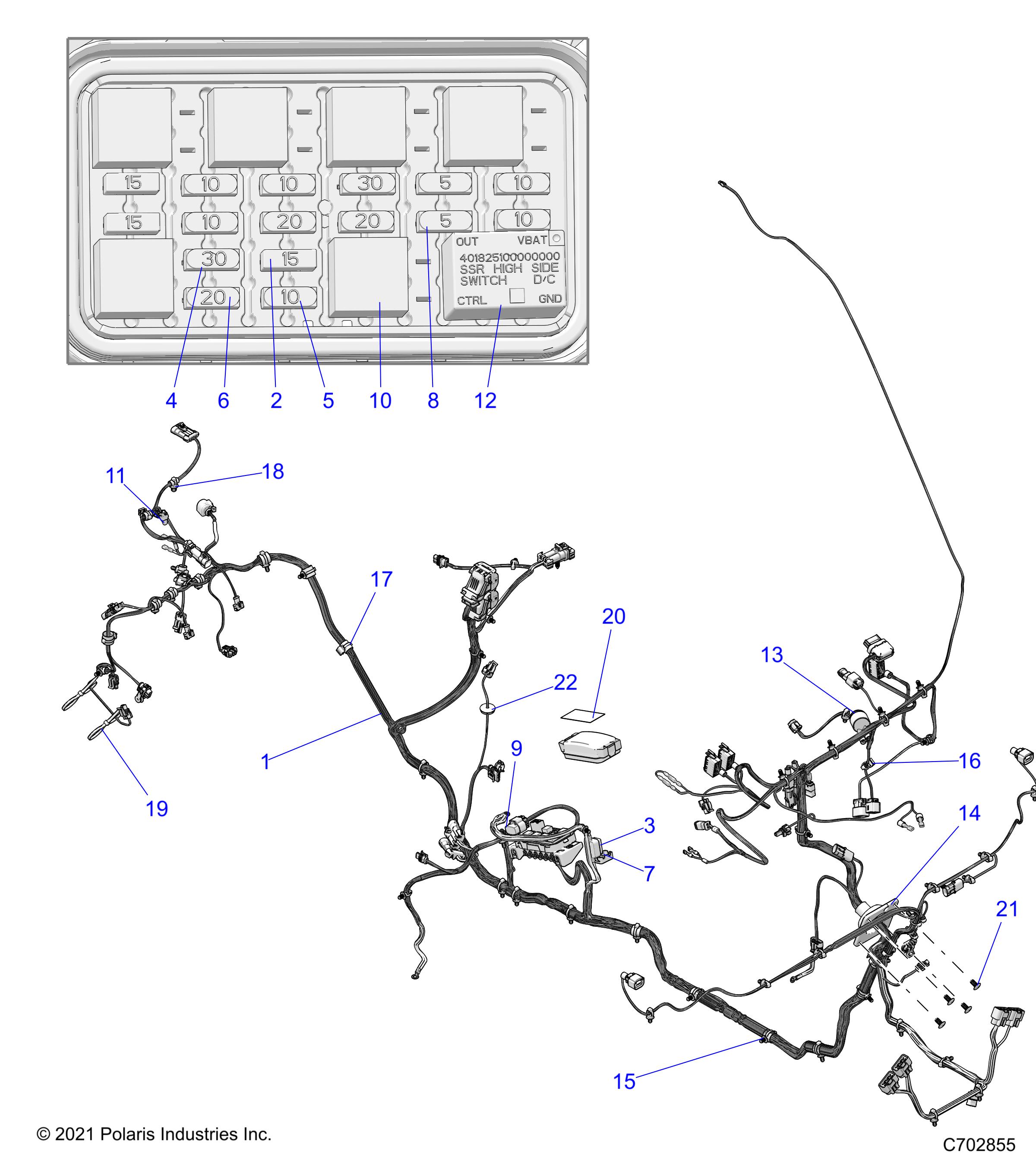 ELECTRICAL, WIRE HARNESSES - D22P2A99A4/A99B4/E99A4/F99A4/G99A4 (C702855)