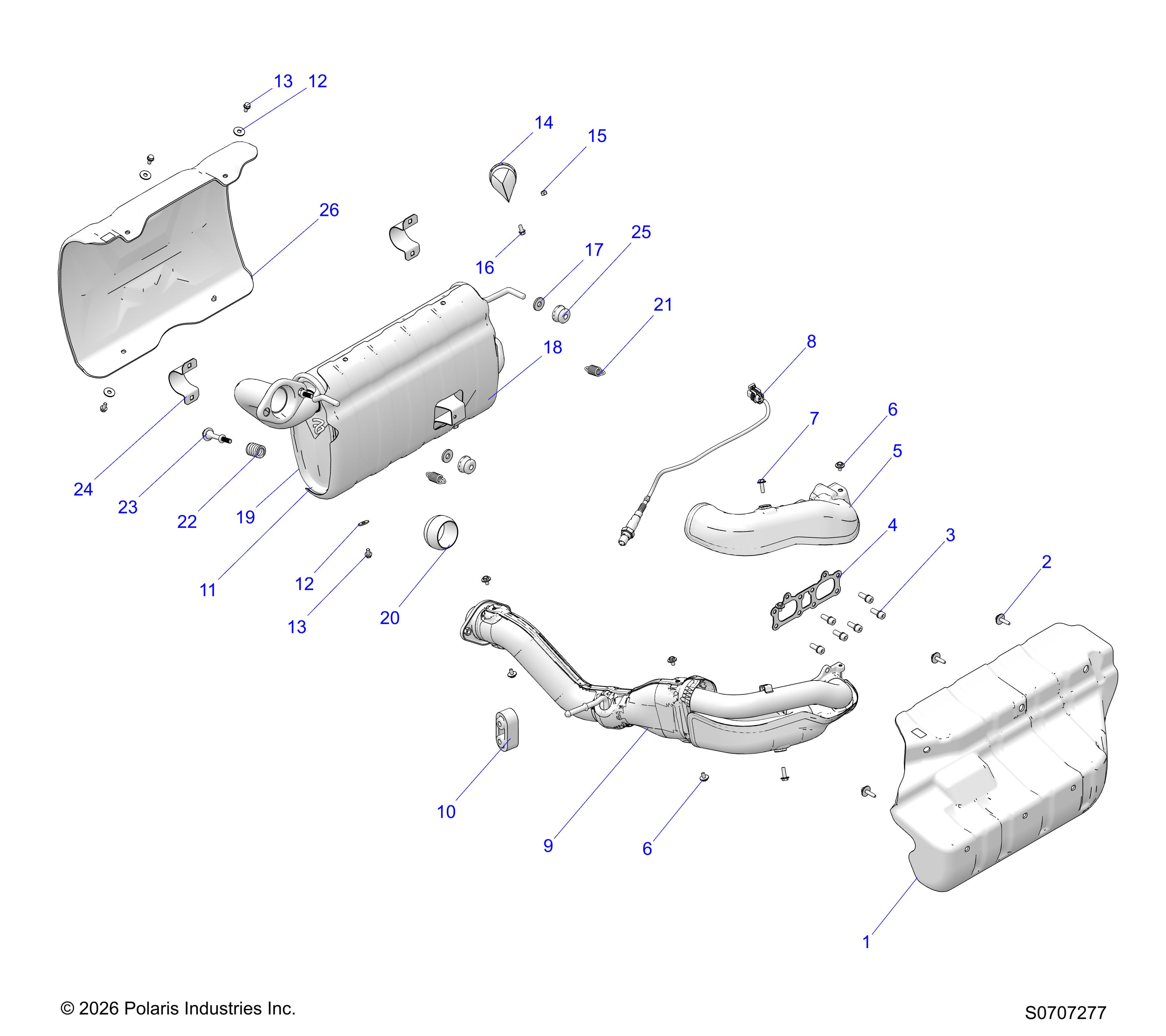 ENGINE, EXHAUST SYSTEM