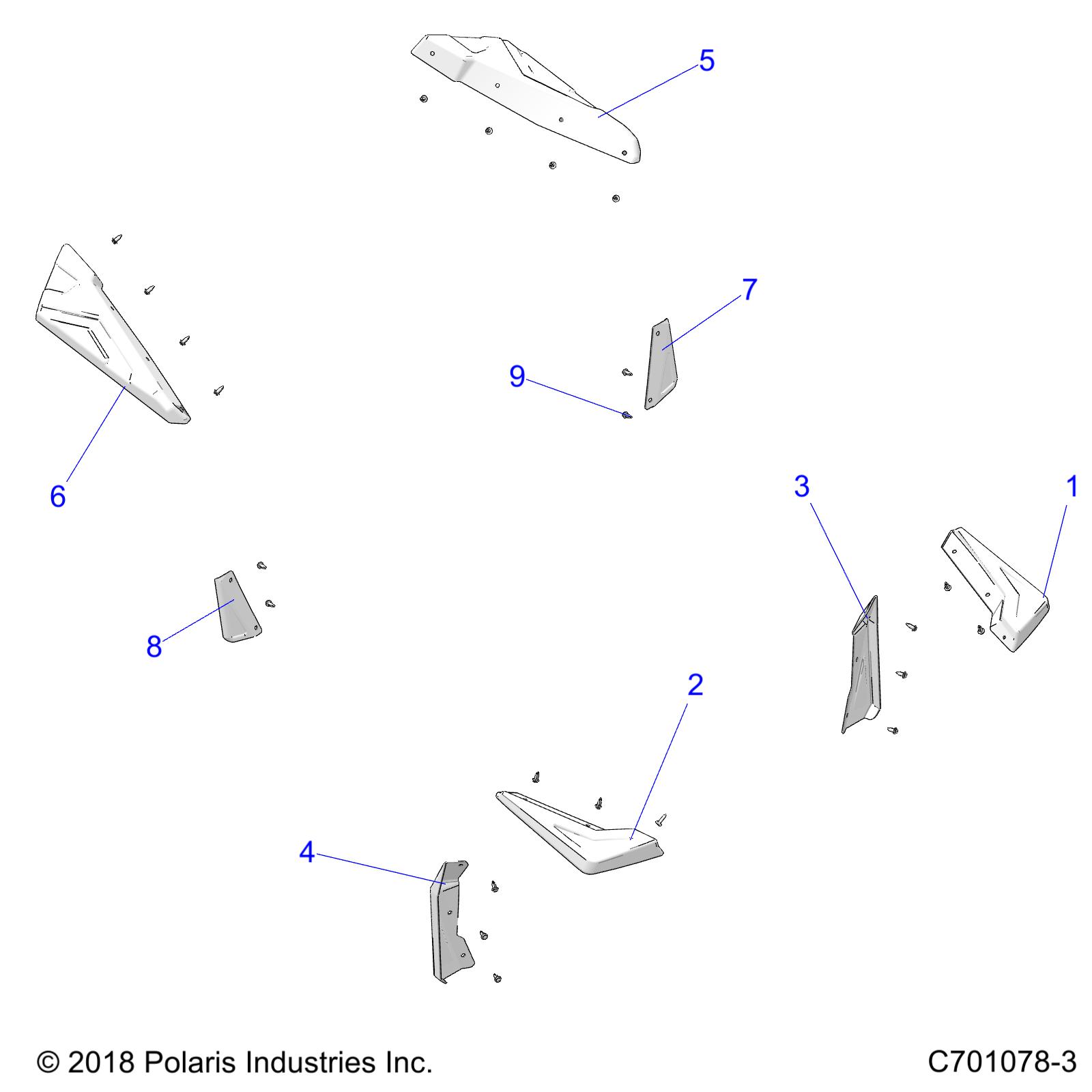 BODY, FENDER  FLAIRS - Z20ASS99C2/CH (C701078-3)