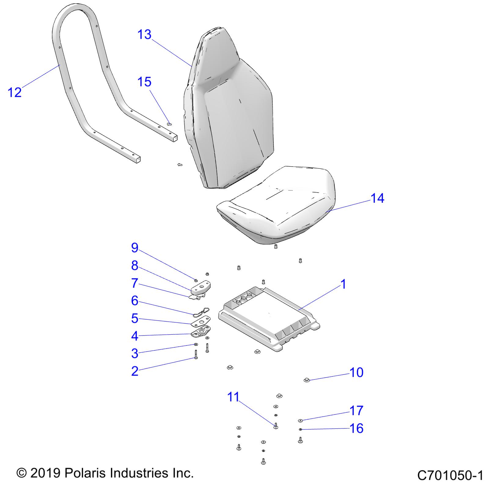 BODY, SEAT ASM. - Z20CHA57A2/E57AM (C701050-1)