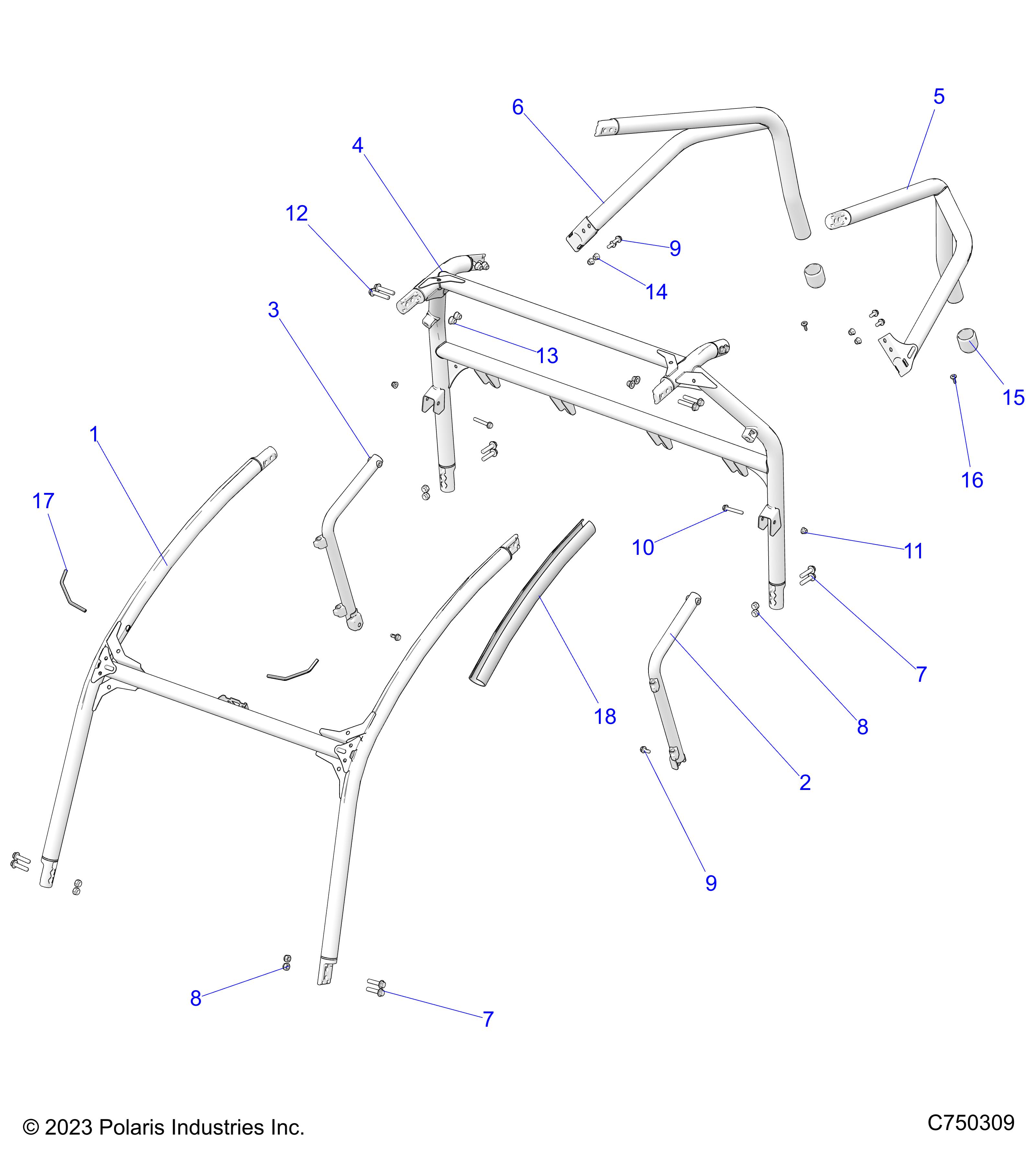 CHASSIS, CAB FRAME - Z25ASE99P5 (C750309)