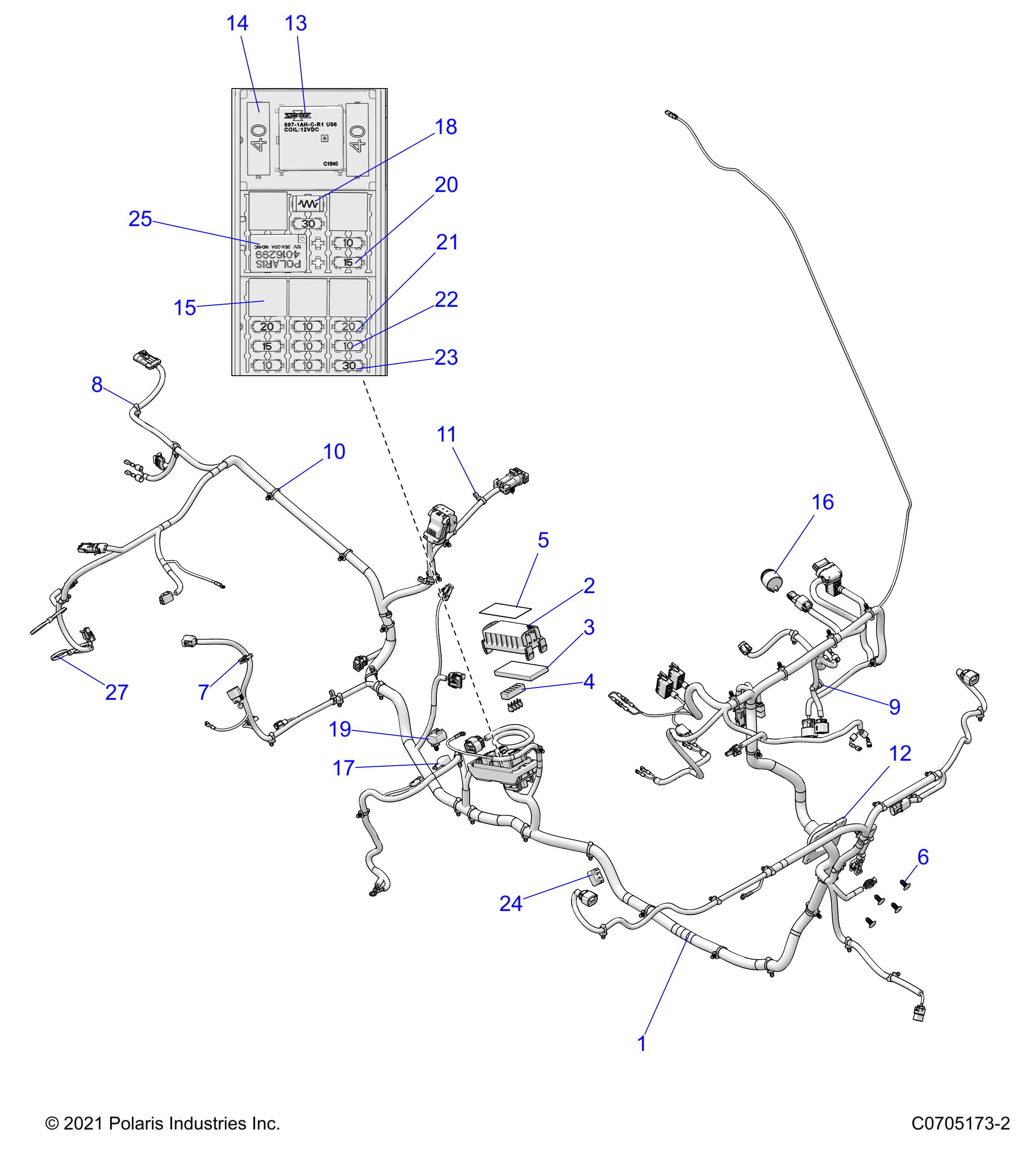 ELECTRICAL, WIRE HARNESSES - D23P2ED4D4 (C0705173-2)