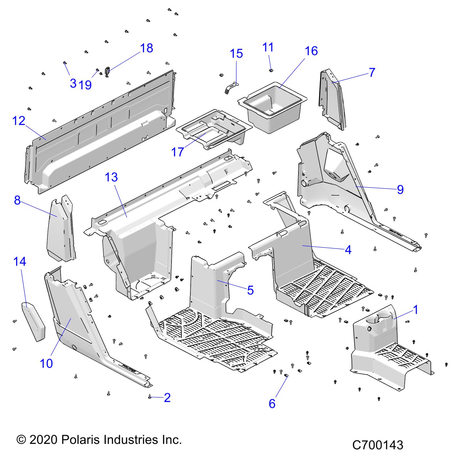 BODY, FLOOR, REAR - R22RSH99AG/BG (C700143)