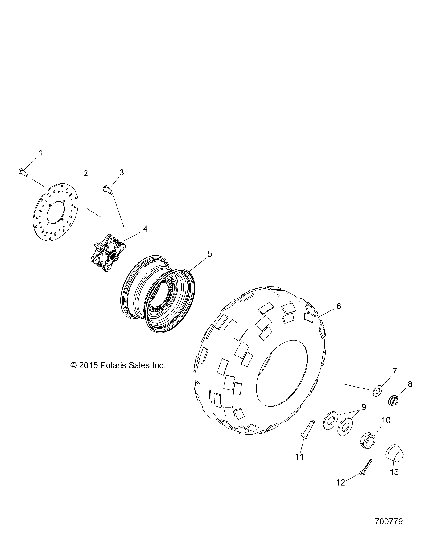 WHEELS, REAR, STEEL - R23MAA57P1 (700779)