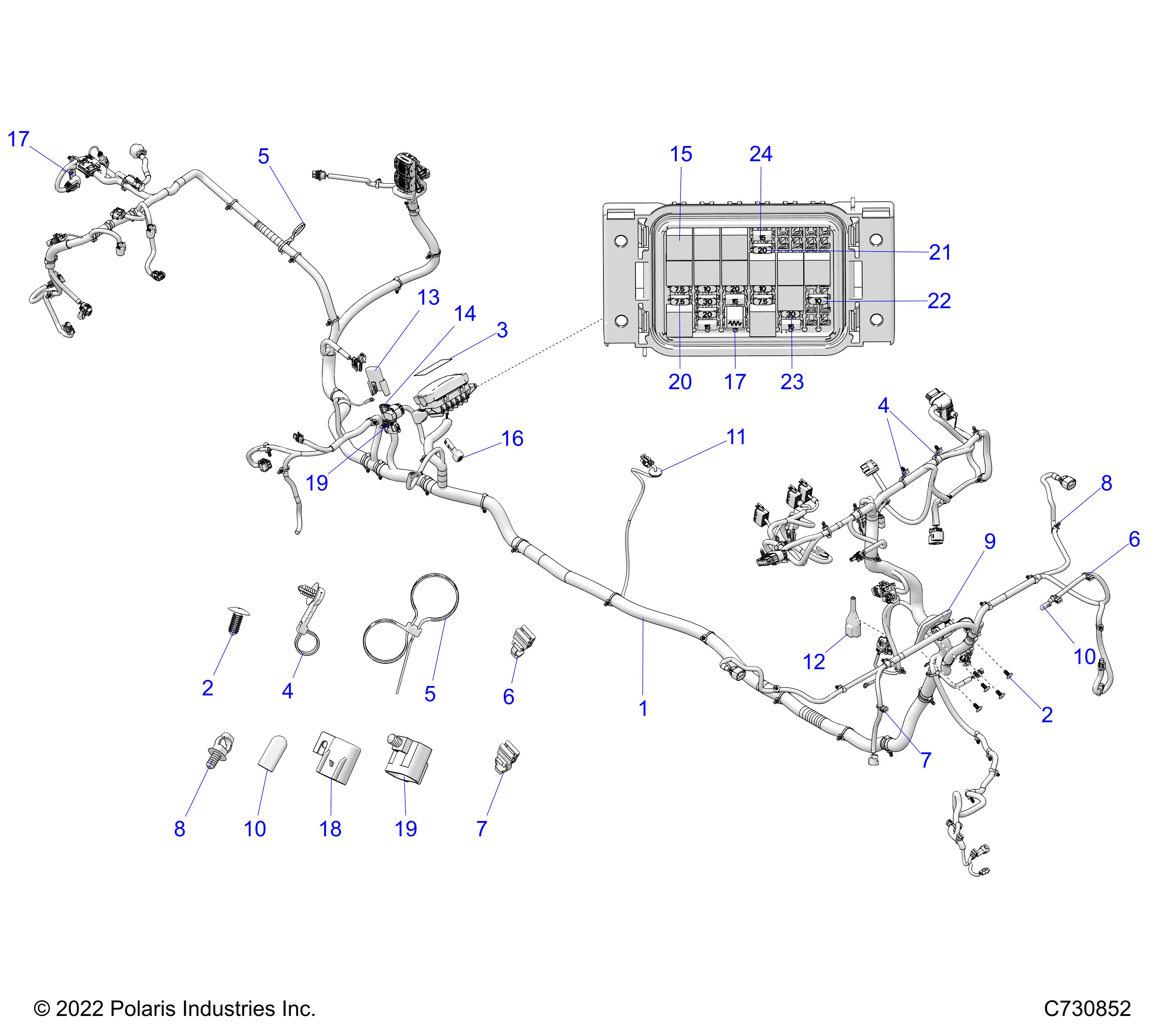 ELECTRICAL, WIRE HARNESS - (R23RSY99/RS199/A9/AJ/AK/AX/B9/BJ/BK/BX) (C730852)