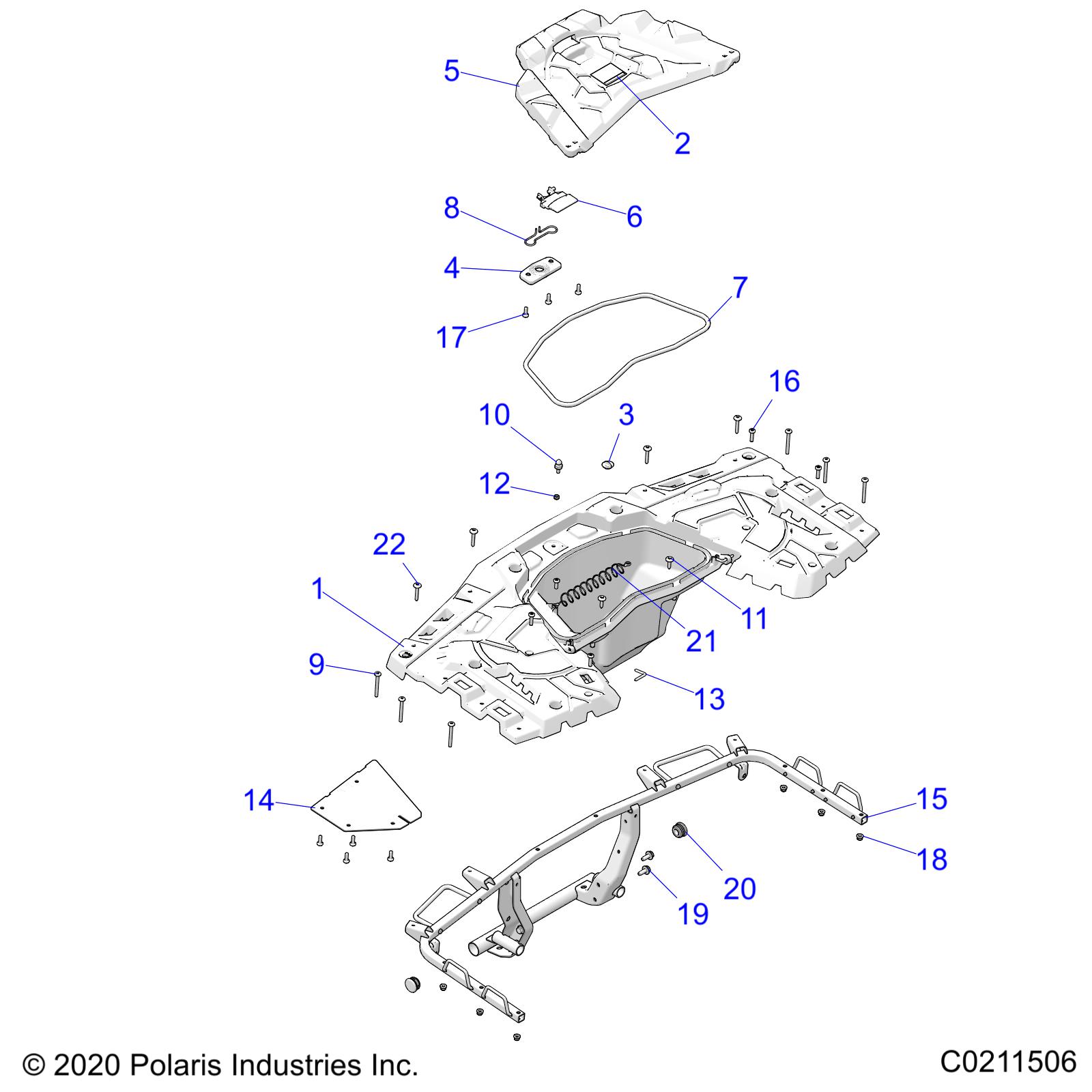 BODY, REAR RACK - A22SXD95A9 (C0211506)