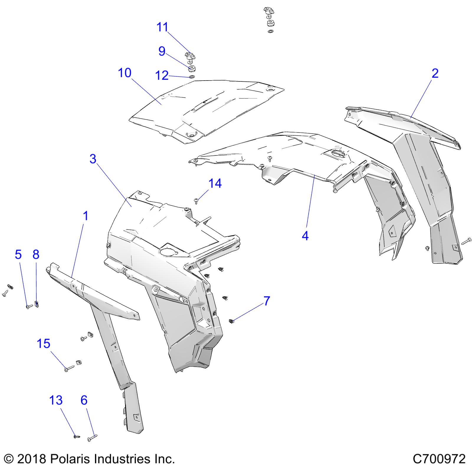 BODY, HOOD AND FRONT BODY WORK - Z20A5A87B2/E87BP/BK/BX (C700972)