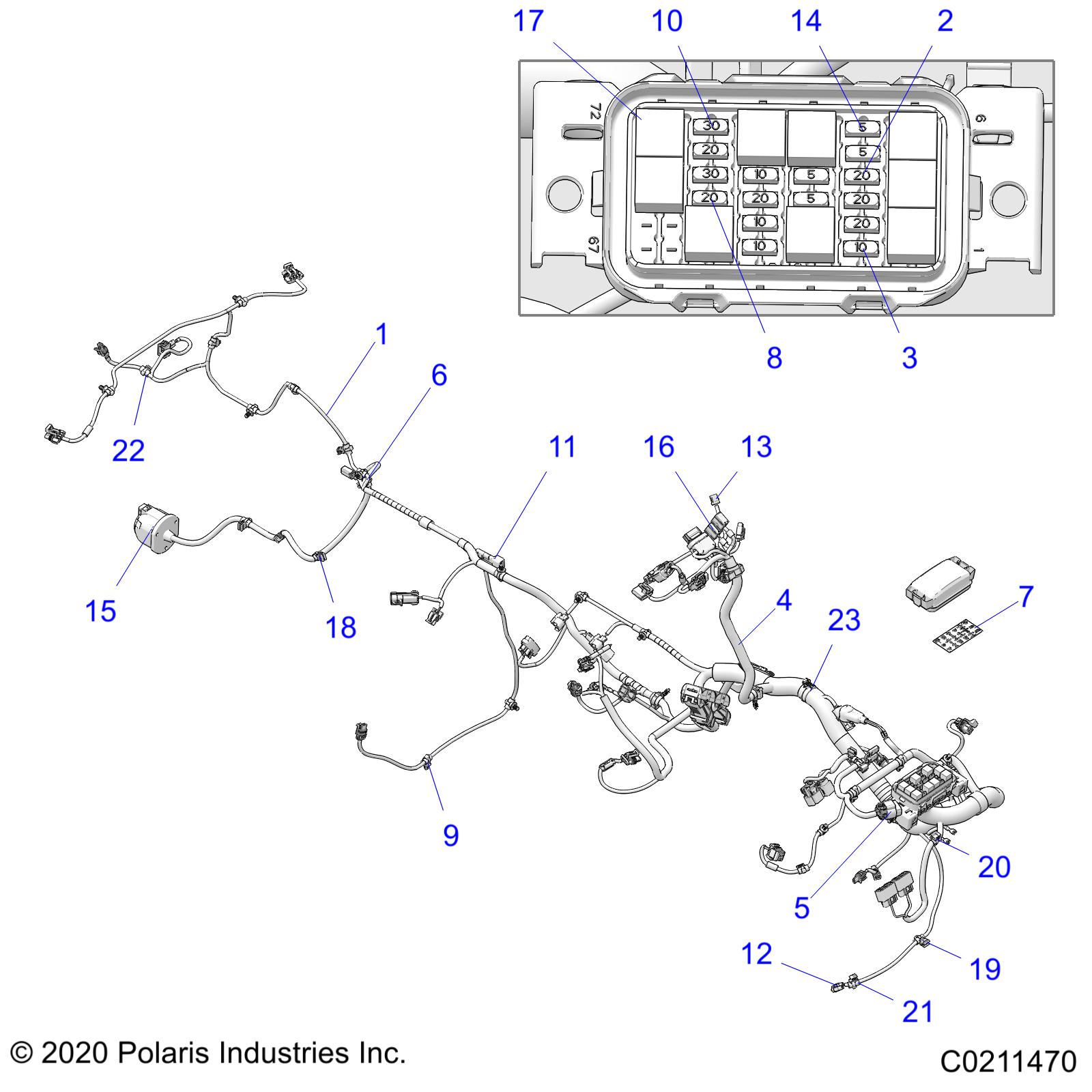 ELECTRICAL, HARNESS - A21SLE95FG/S95CG/S95FG (C0211470)