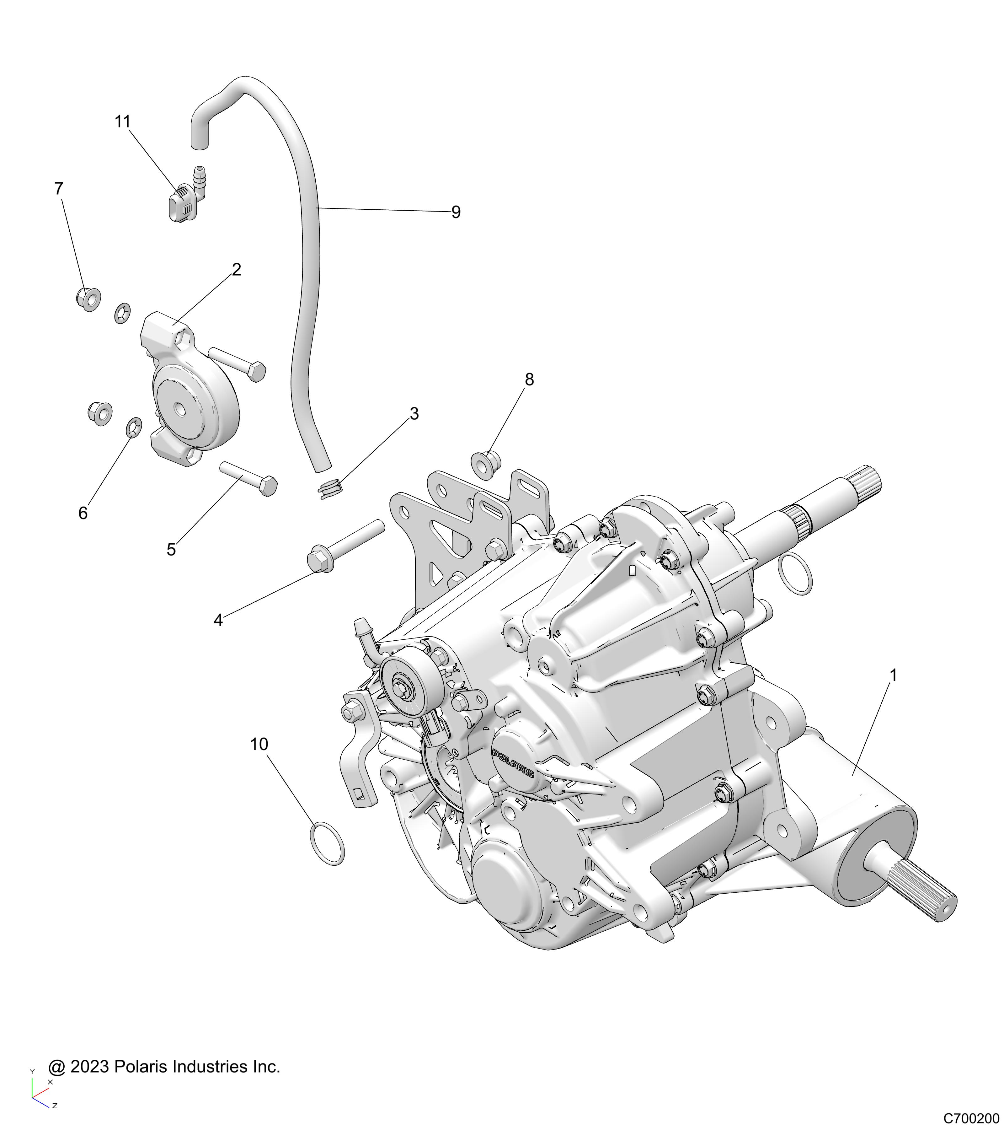 DRIVE TRAIN, MAIN GEARCASE MOUNTING - R19RMA57B1/B9/L7/EBX (C700200)