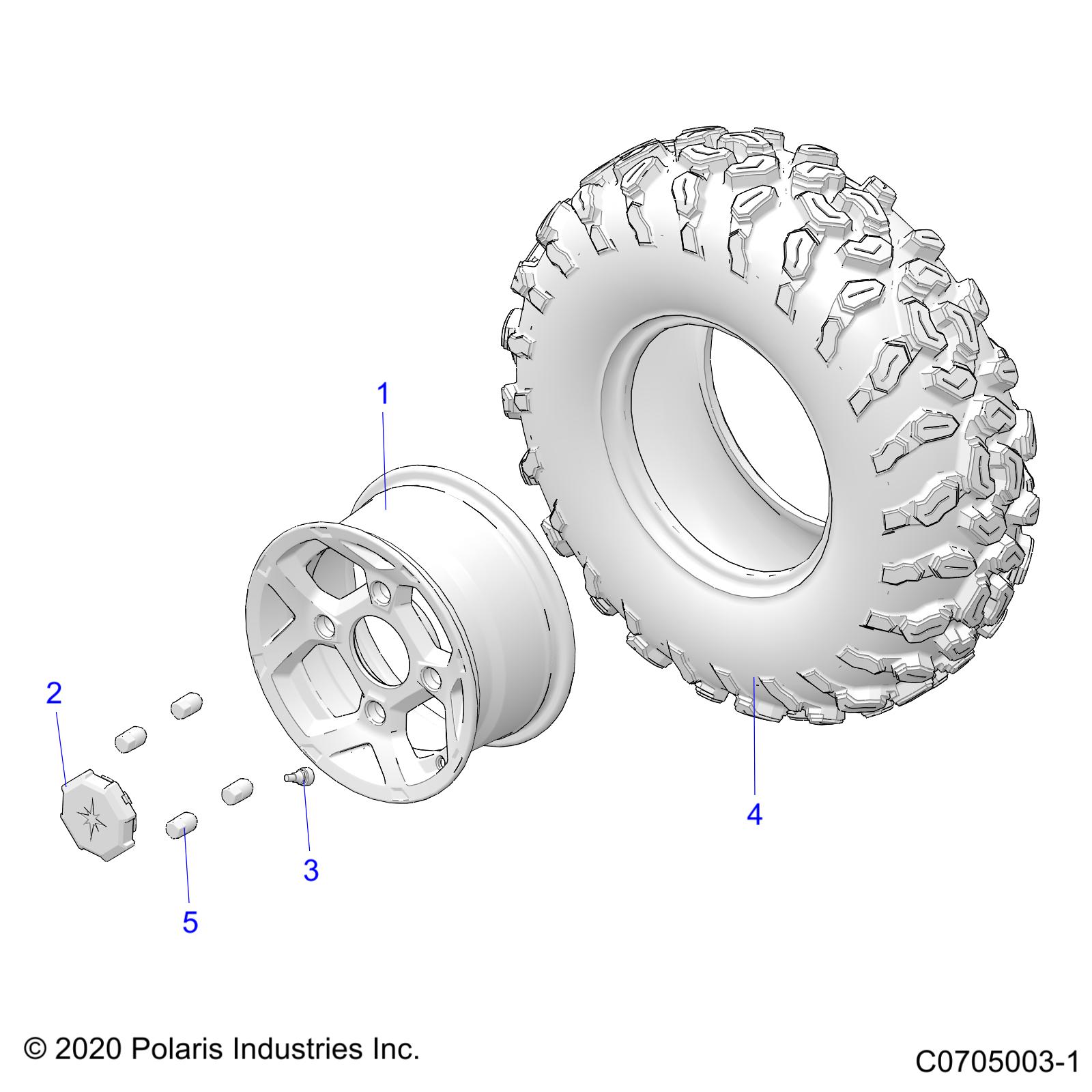 WHEELS, FRONT - Z21A4E99AX/BX(C0705003-1)