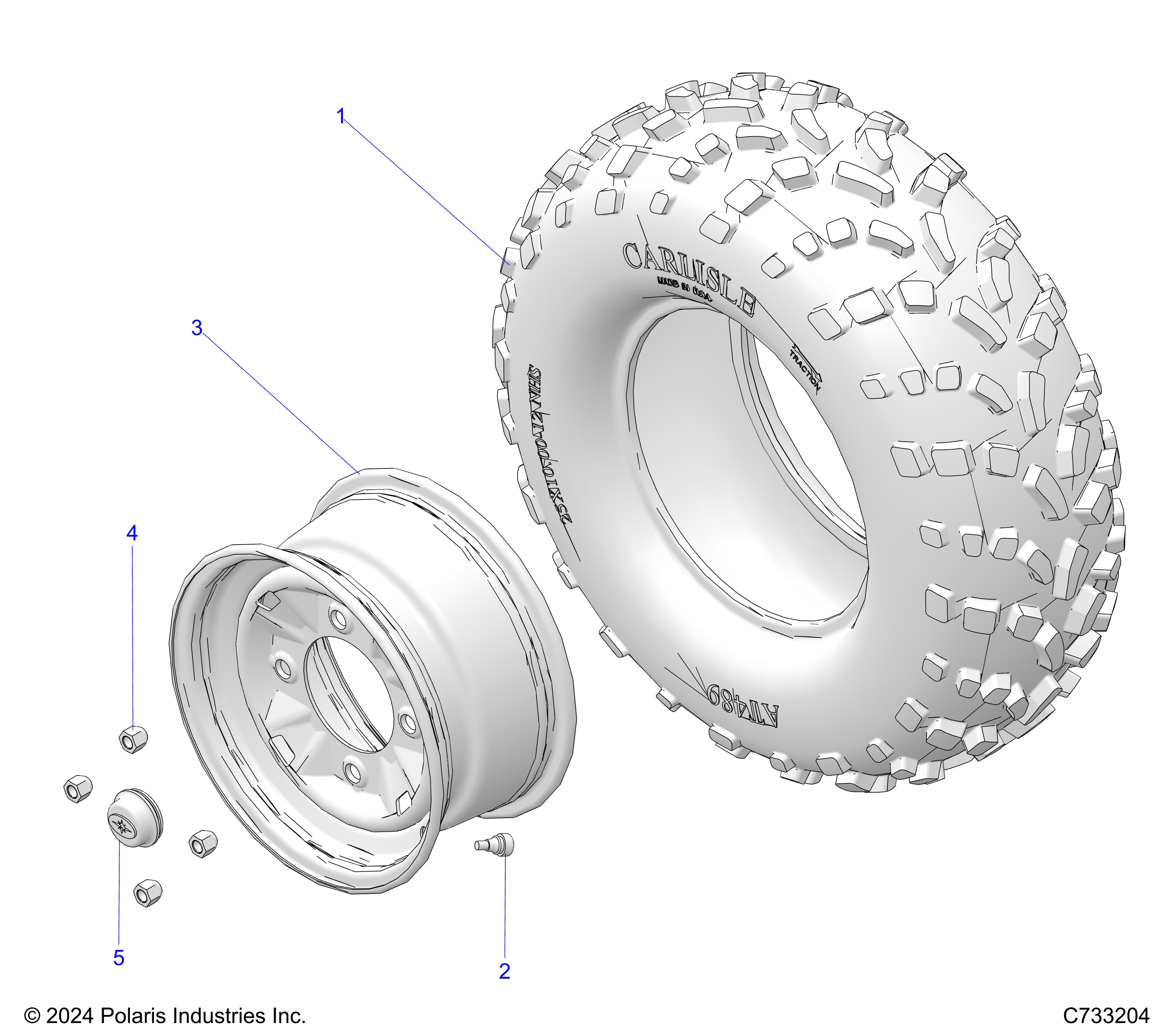 WHEELS, FRONT - R17RTAD1A1/ED1N1 (C733204)